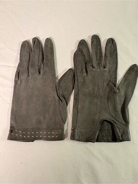 Men's Classic Leather Driving Gloves - Gray
